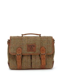 Harris Tweed Satchel Bag by The British Belt Company