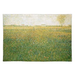 Alfalfa Fields Saint Denis by Georges Seurat Place Mats