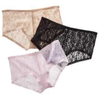 Hanes® Womens Premium 3 Pack All Over Lace