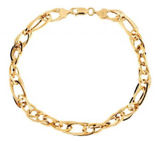 EternaGold Polished Open Link Bracelet or Necklace 14K Gold 