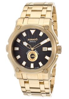Renato CRY A CRY 1019  Watches,Mens Limited Edition Calibre Robusto Gold Tone Steel Black Dial, Limited Edition Renato Quartz Watches