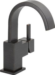 Delta Faucet 553LF RB Vero Single Handle Centerset Lavatory Faucet, Venetian Bronze   Touch On Bathroom Sink Faucets  