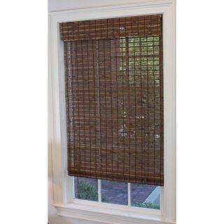 Style Selections 39 in W x 64 in L Cocoa Light Filtering Bamboo Natural Roman Shade