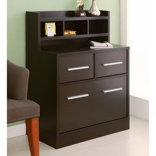 Furniture Of America Hotchner Multi storage File Cabinet Work Station, Cappuccino