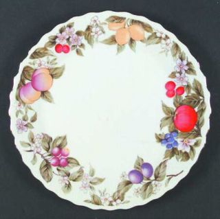 Sadek Fruit & Blossoms Dinner Plate, Fine China Dinnerware   Fruit& Pink/White F
