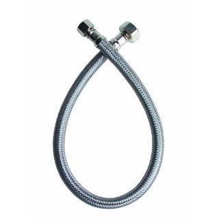 Fluidmaster B1F24 Faucet Connector, Braided Stainless Steel   3/8" Female Compression Thread x 1/2" I.P. Female Straight Thread, 24" Length   Touch On Bathroom Sink Faucets  