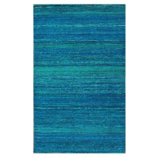 Nuloom Handmade Flatweave Lines Multi Blue Rug (47 X 67)