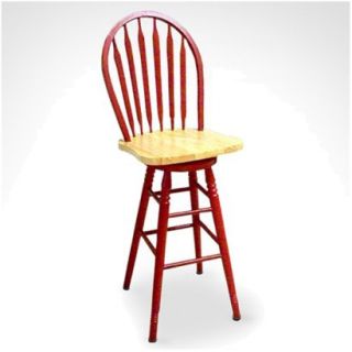 Arrowback Red Stool