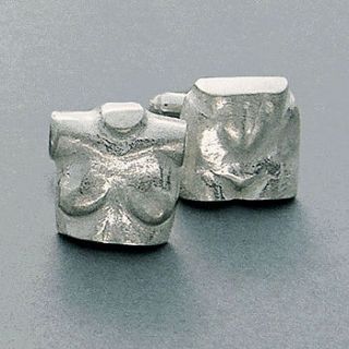 woman's body cufflinks by latham & neve