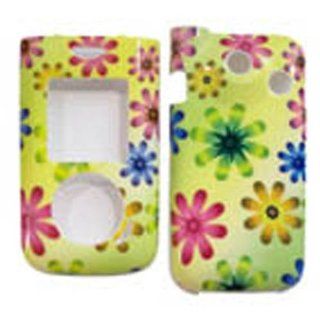 Hard Plastic Snap on Cover Fits LG LX550 Fusic Color Daisy Sprint Cell Phones & Accessories