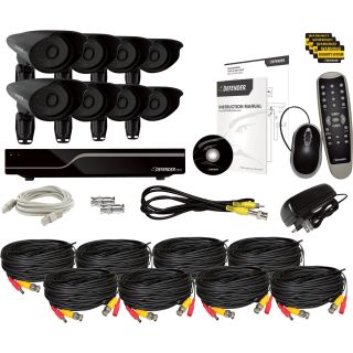 Sentinel DVR Surveillance System — 16-Channel Pro DVR with 8 High-Resolution Cameras, Model# 21116  Security Systems   Cameras
