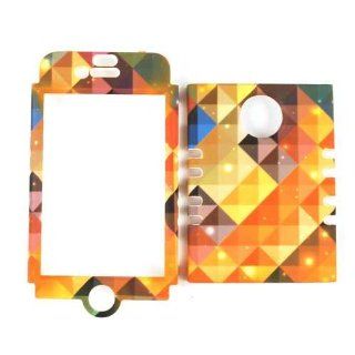 Cell Armor IPHONE4G RSNAP TE551 Snap On Case for iPhone 4/4S   Retail Packaging   Colorful Triangles Cell Phones & Accessories
