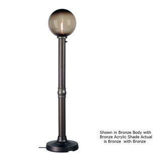 Patio Living Concepts 64 in Resin Outdoor Floor Lamp with Bronze Shade