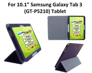 HappyZone PU Leather Case With Build In Stand For 10.1" Samsung Galaxy Tab 3 (GT P5210) Tablet   Purple Computers & Accessories