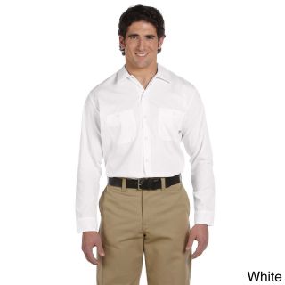 Dickies Mens Industrial Long Sleeve Work Shirt White Size XXL