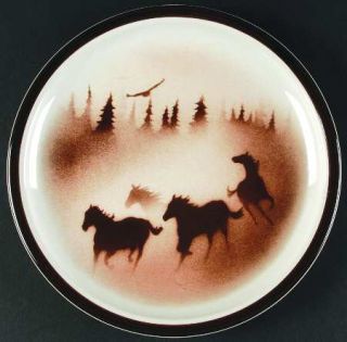 Big Sky Carvers Wild Horses Dinner Plate, Fine China Dinnerware   Norby,Wild Hor