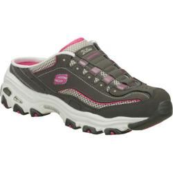 Women's Skechers D'lites Essential Gray/Pink Skechers Slip ons