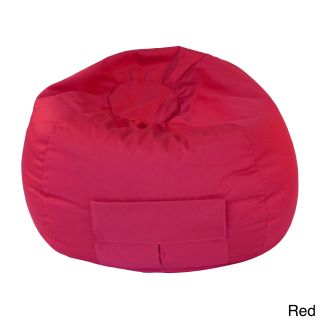 Gold Medal Gold Medal Small/ Toddler Denim Look Cargo Pocket Bean Bag Chair Red Size Small