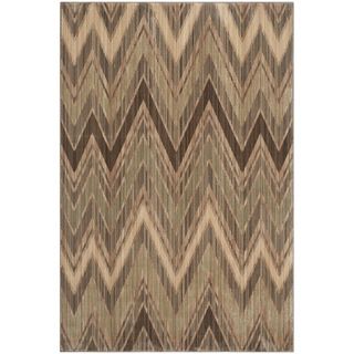 Safavieh Infinity Taupe/ Beige Polyester Rug (51 X 76)