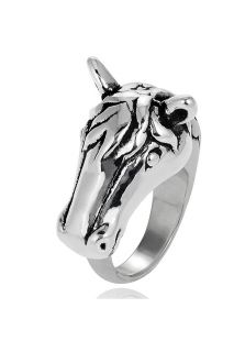 Adi Designs SR 5221 06  Jewelry,Rhodium Plated Sterling Silver Horse Ring, Fine Jewelry Adi Designs Rings Jewelry
