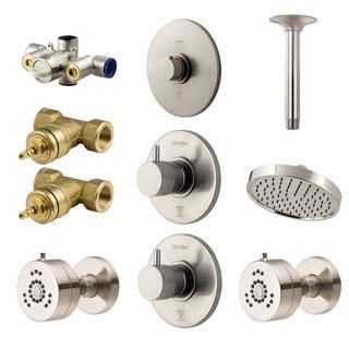 Price Pfister Thermostatic Brushed Nickel Shower Faucet Kit