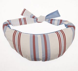 breastfeeding cushion classic blue stripe by thrupenny bits, beautiful breastfeeding pillows.