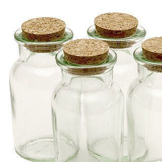 recycled glass spice jars   set of four by biome lifestyle