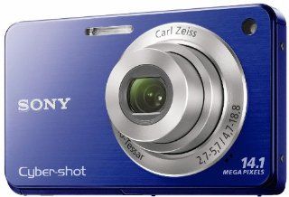 Sony Cyber Shot DSC W560 14.1 MP Digital Still Camera with Carl Zeiss Vario Tessar 4x Wide Angle Optical Zoom Lens and 3.0 inch LCD (Blue)  Camera & Photo