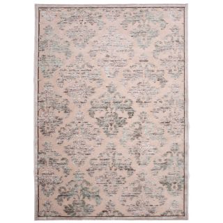 Transitional Floral Pattern Ivory Rug (76 X 96)
