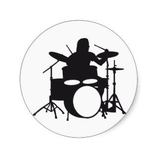 more drummer round stickers