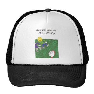 Hat with animated funny church sayings