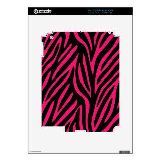 Pink Zebra Print iPad 2 Decal