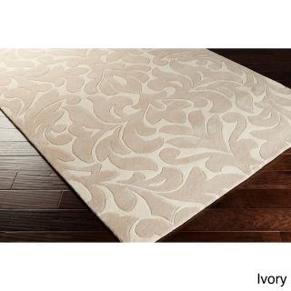 Surya Hand tufted Candice Olson Modern Wool Rug (8 X 11) Ivory Size 8 x 11