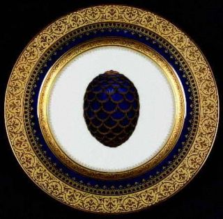 Faberge Imperial Heritage Cobalt Blue Salad Plate, Fine China Dinnerware   Cobal