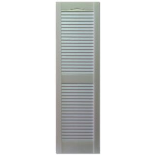 Custom Shutters llc. 2 Pack Paintable Louvered Vinyl Exterior Shutters (Common 70 in x 14 in; Actual 70 in x 14.5 in)