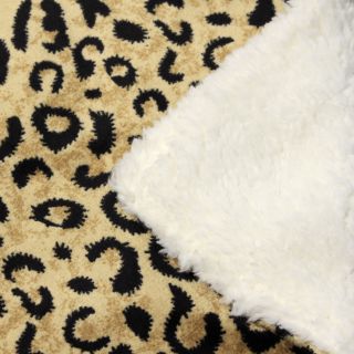 Animal Print Sherpa Decorative Throw Blanket