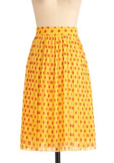 Fro Yo Enjoyment Skirt in Lemon  Mod Retro Vintage Skirts