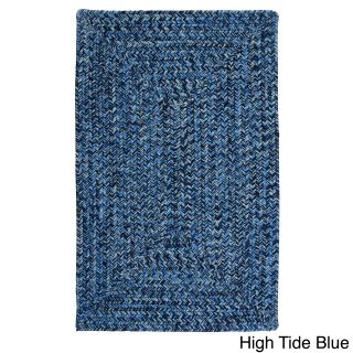 Colonial Mills Oceans Edge Braided Outdoor Rug (8 X 10) Blue Size 8 x 10