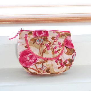 pouch purse floral print by caro london
