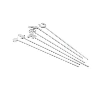 Outset Lone Star State Stainless Steel Skewers (set Of 6)