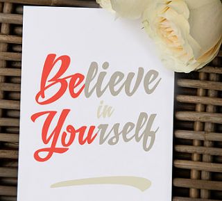 'be you' greeting card by claire close