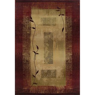 Generations Transitional Red/ Beige Rug (53 X 76)