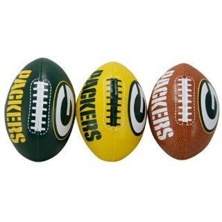NFL Green Bay Packers Softee 3 Ball Set  Sports Related Collectible Footballs  Sports & Outdoors