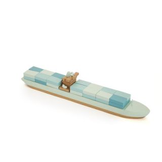 Papafoxtrot Wooden Giants Boat Emma Maersk WT002 Color Blue