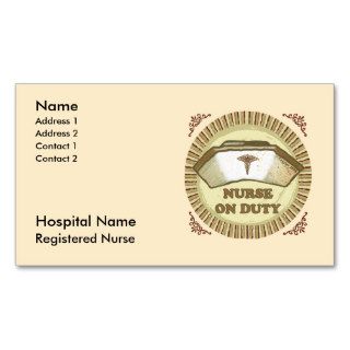 Registered Nurse Business Card Templates