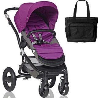 Britax Affinity Stroller with Diaper Bag in Berry and Black Frame  Baby