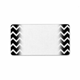 Black and White Zig Zag Pattern. Labels