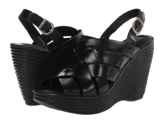 Born Isamar Womens Wedge Shoes (Black)