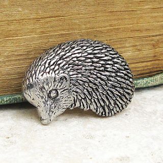 wild hedgehog tie pin antiqued pewter by wild life designs