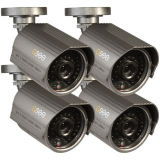 Q see QM6008B Surveillance Camera   4 Pack   Color Security Cameras